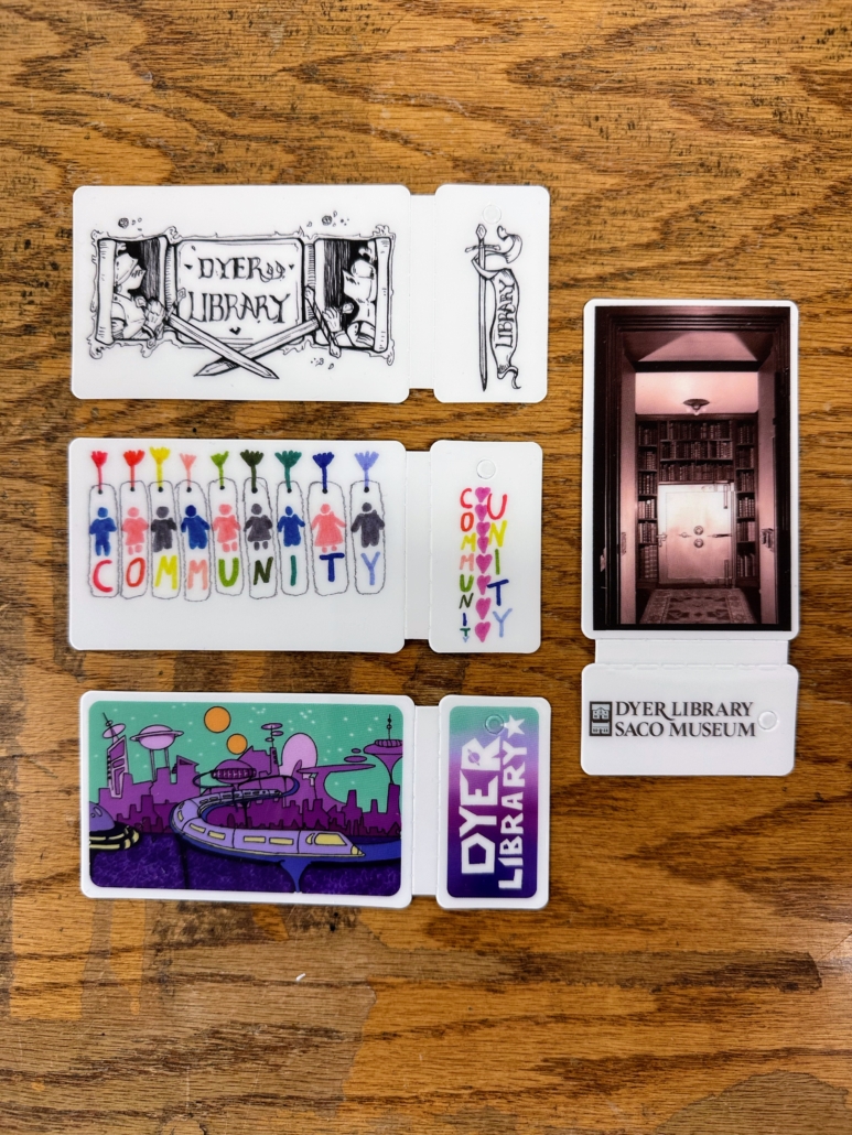 four library cards