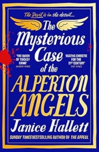 blue book cover with old writing and angel wings