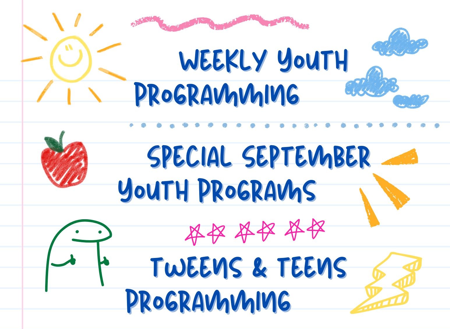 September Program Picture New Youth Programming - Dyer Library and Saco Museum