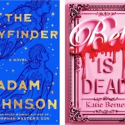 blue book cover and pink book cover