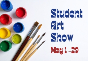 paintbrushes and paint pots