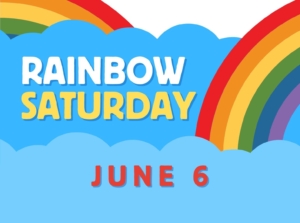 Rainbow Saturday Rainbows and blue clouds