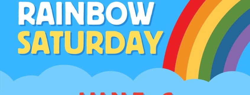 Rainbows and blue clouds