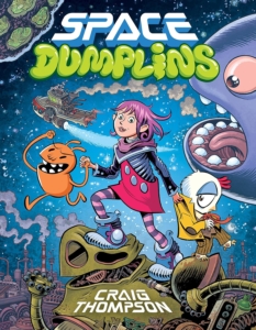 a girl in space with aliens